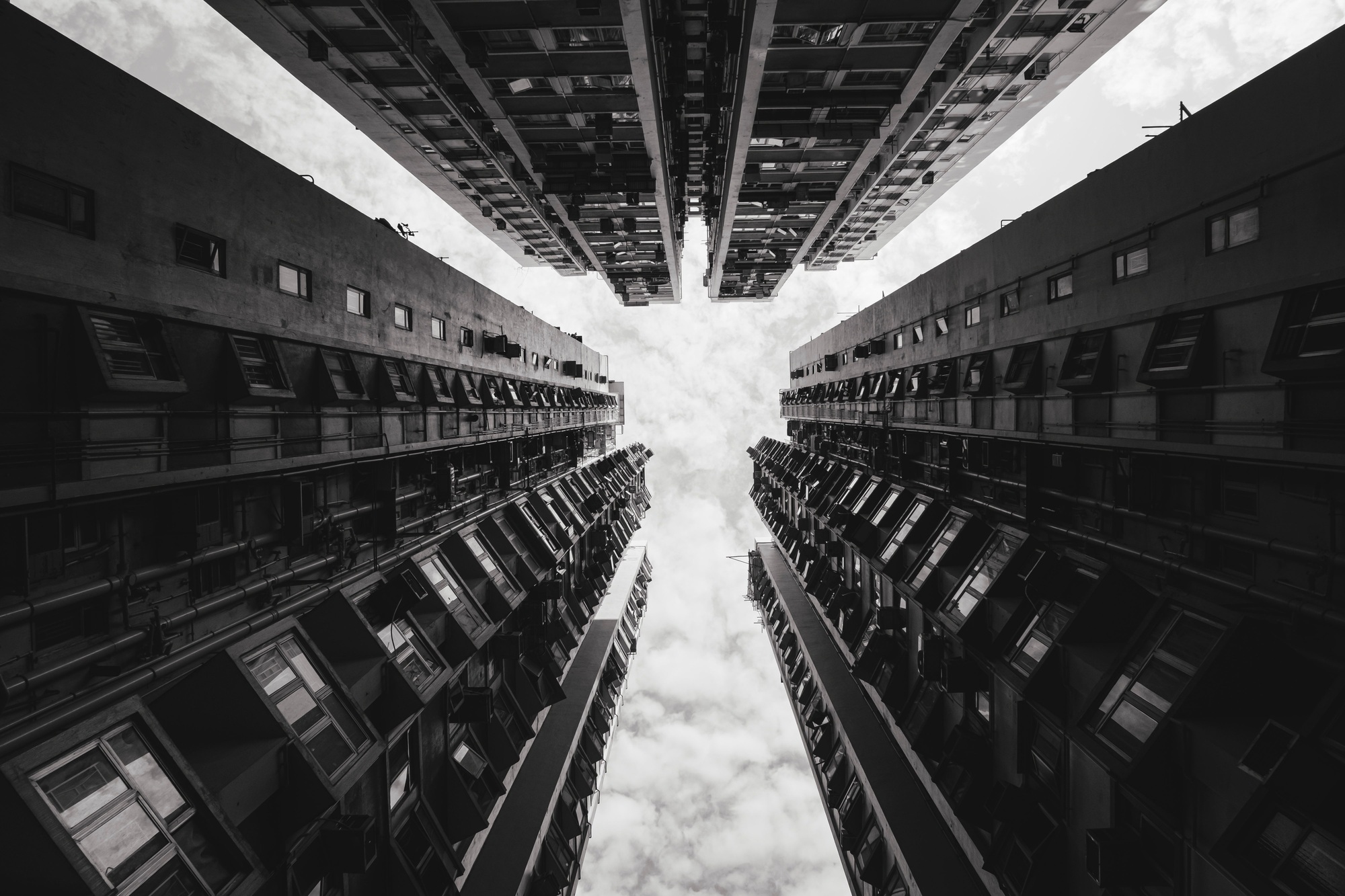 low-angle-shot-of-tall-skyscrapers-in-greyscale-great-for-backgrounds (2)